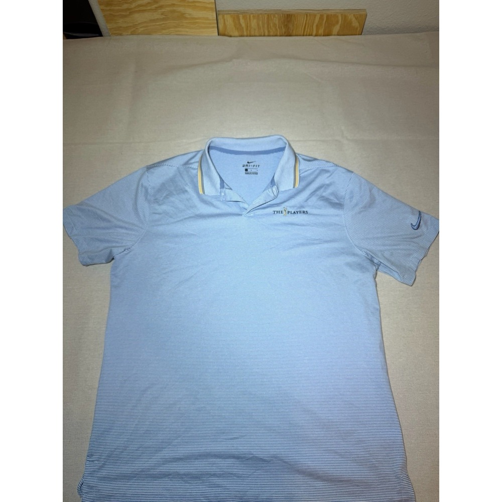 Nike the Players Men's Dri-Fit Polo Shirt Size L, Blue, Short Sleeve, Activewear